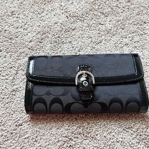 Grey and Black Coach wallet
